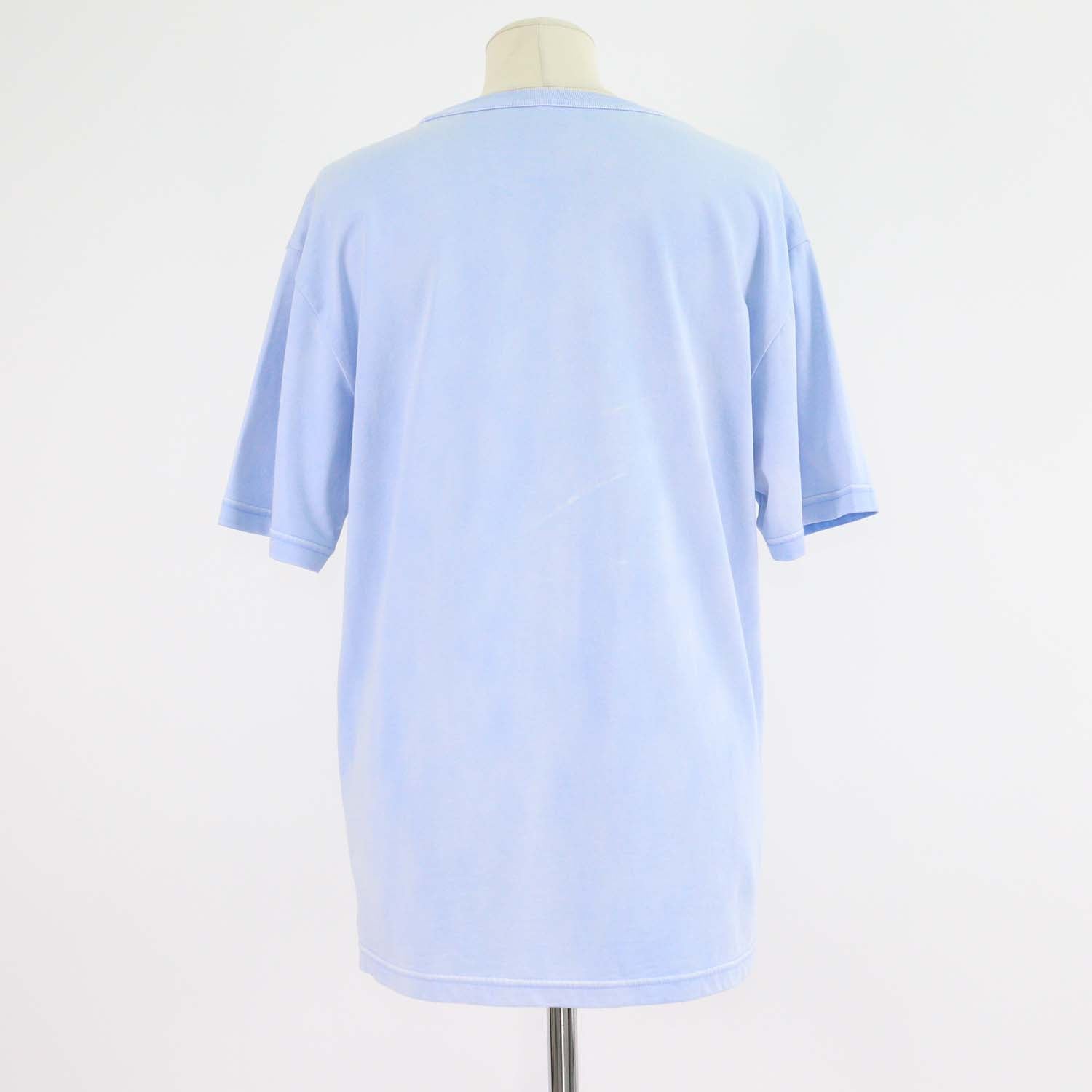 Alexander Wang.T Light Blue Cotton Washed Crew Neck T-Shirt