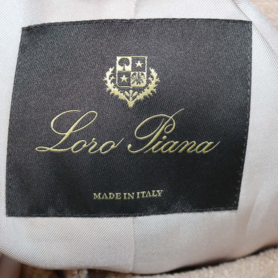 Loro Piana Beige Linen Cotton Blend Spagna Terry Jacket