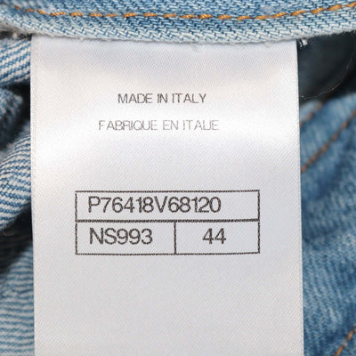 Chanel Blue Denim CC Embossed Sleeveless Vest
