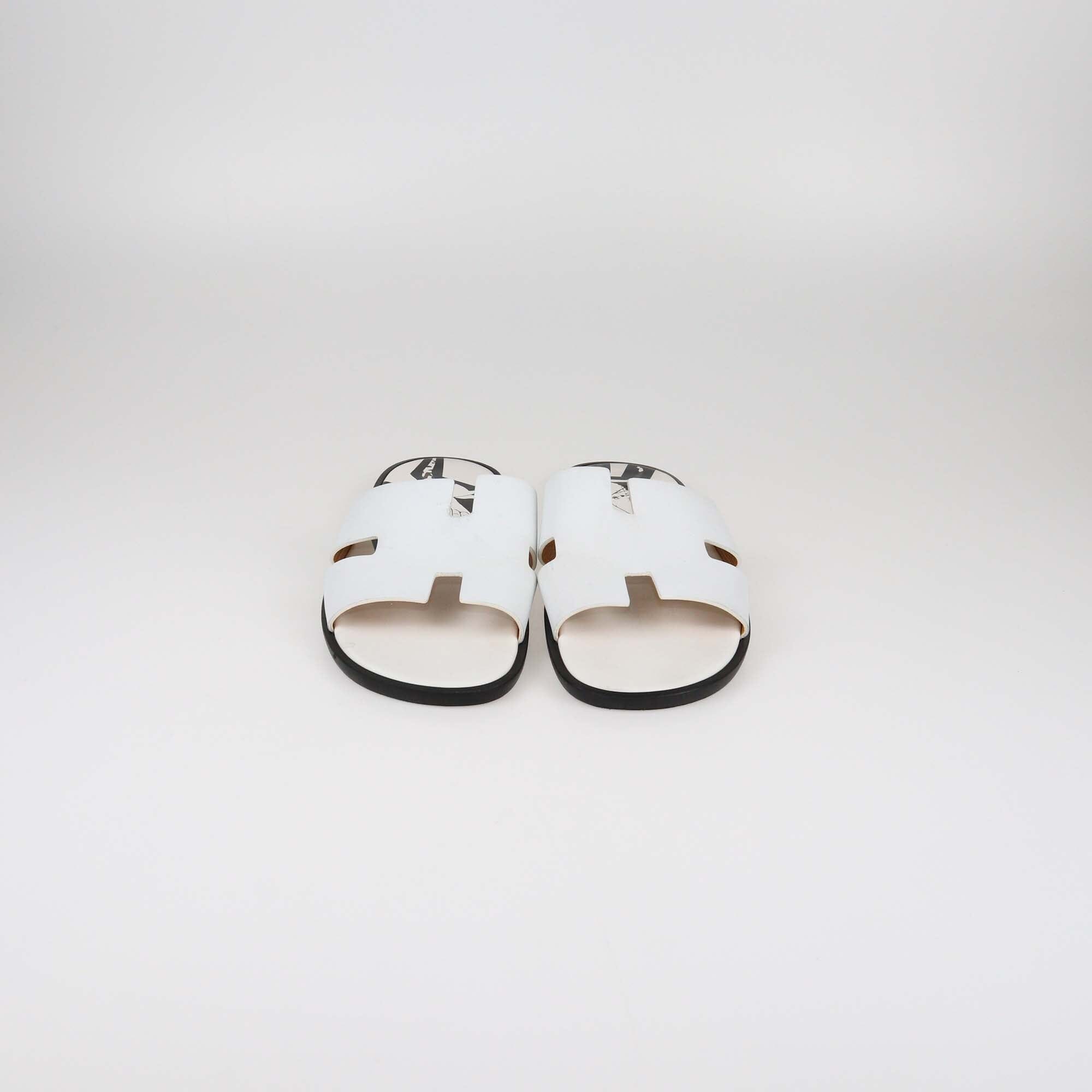 Hermes White Rodeo Pegase Print Izmir Sandals Mens Hermes 