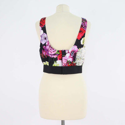 Dolce & Gabbana Multicolor Blend Viscose Floral Print Bralette