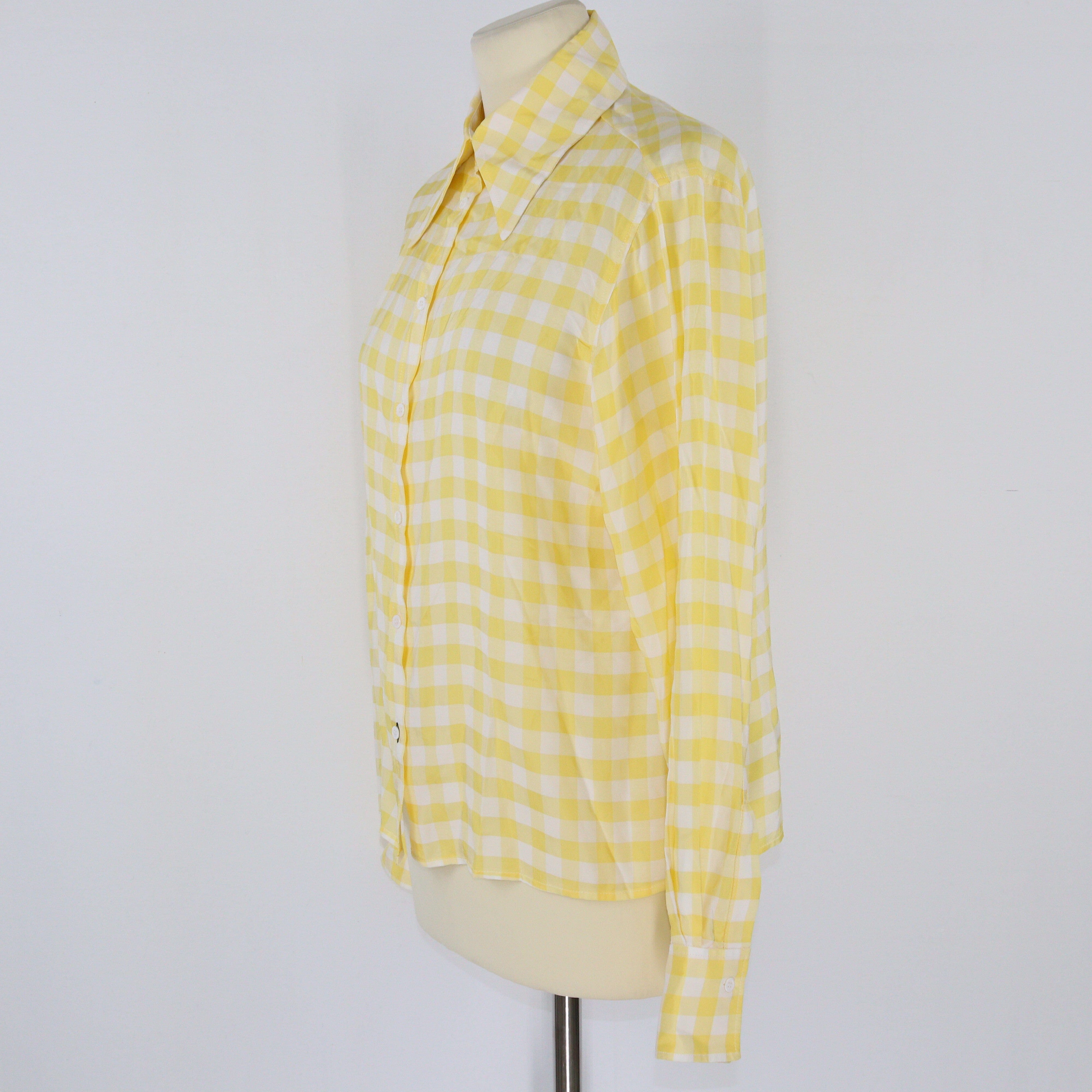 Yellow/White Checkered Charlie Longsleeve Shirt Clothings Joseph 