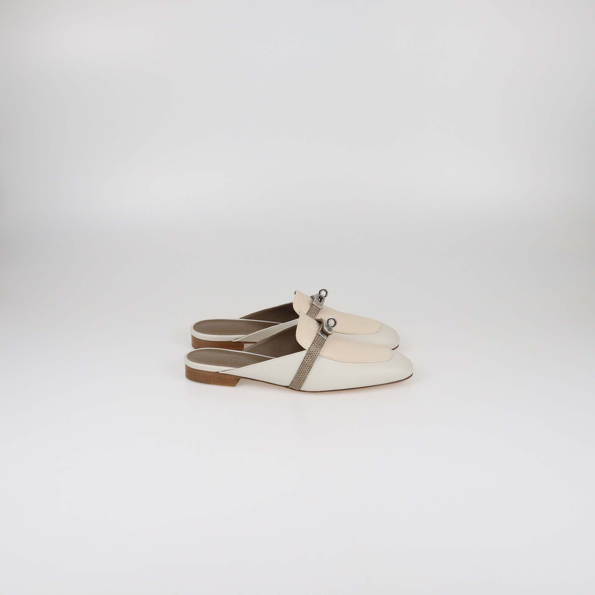 Hermes Tricolor OZ Mules Womens Hermes 