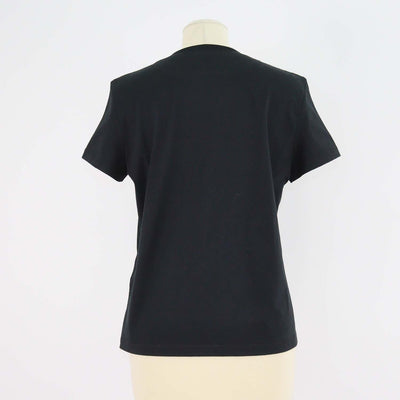 Hermes Black Cotton Droit Poche Brodee Crew Neck T-Shirt