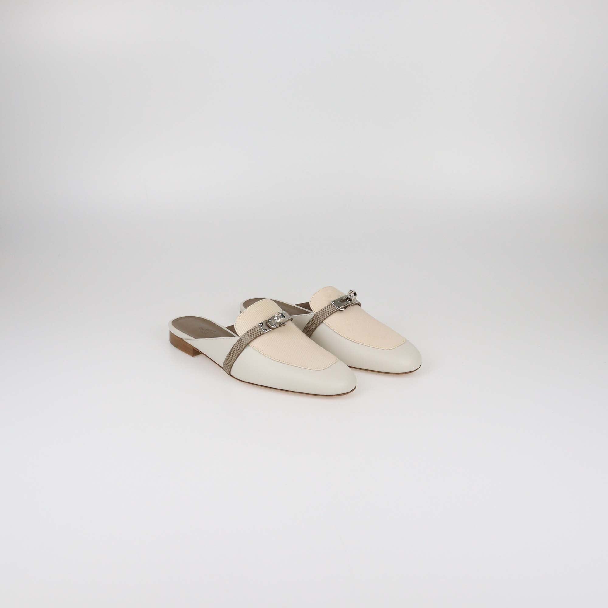 Hermes Tricolor OZ Mules Womens Hermes 