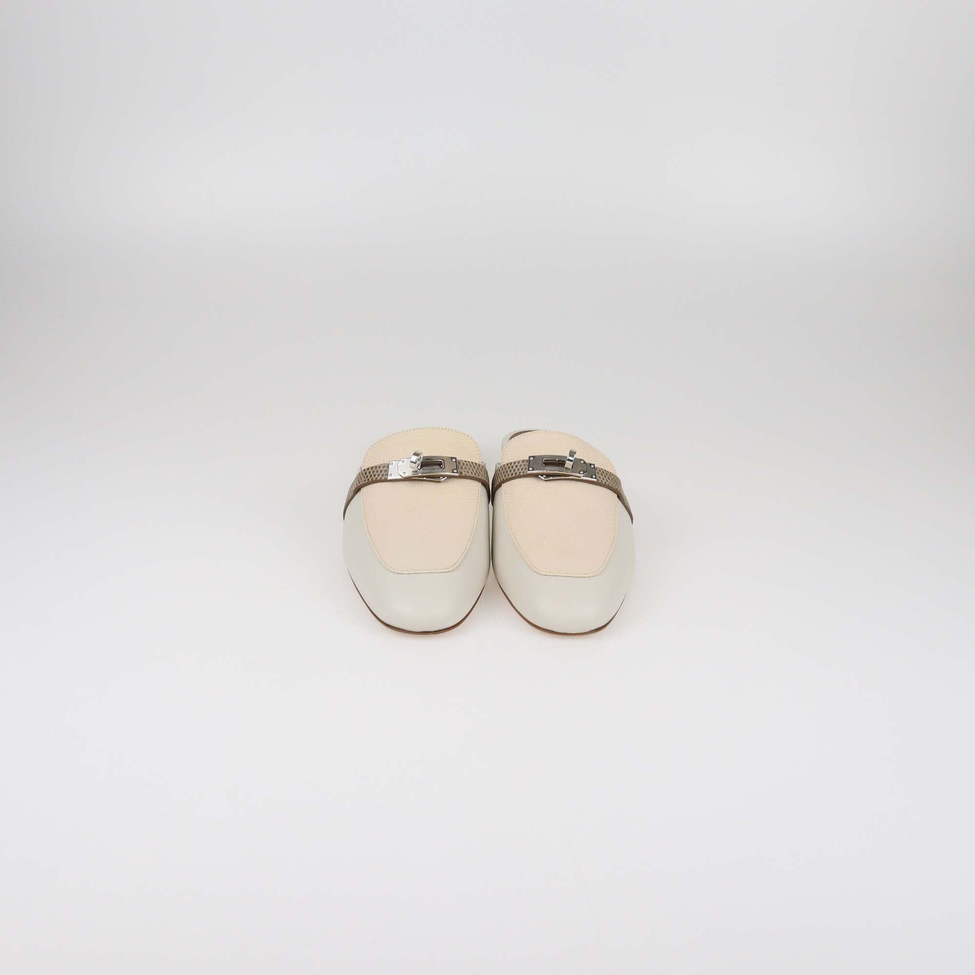 Hermes Tricolor OZ Mules Womens Hermes 
