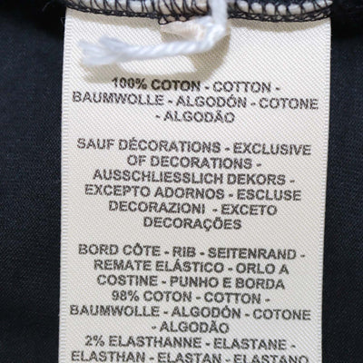 Hermes Black Cotton Droit Poche Brodee Crew Neck T-Shirt