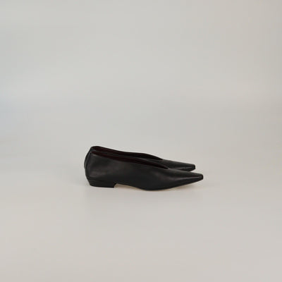 Bottega Veneta Black Pointed Toe Flat Pumps Womens Bottega Veneta 