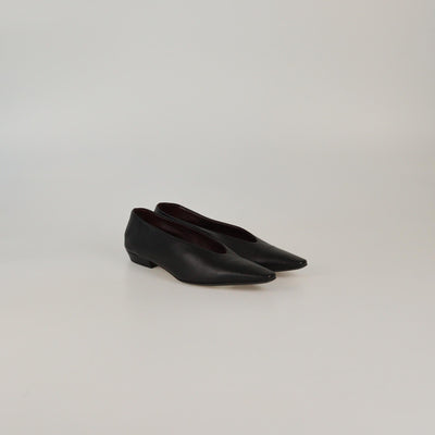 Bottega Veneta Black Pointed Toe Flat Pumps Womens Bottega Veneta 