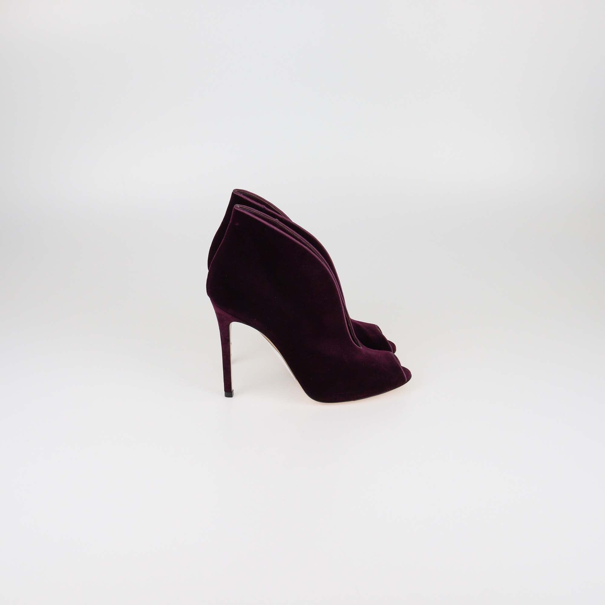 Gianvito Rossi Purple Vamp Booties Womens Gianvito Rossi 