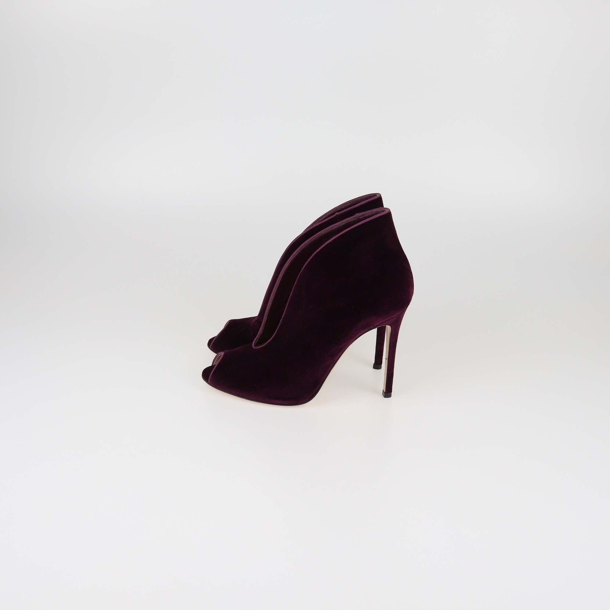 Gianvito Rossi Purple Vamp Booties Womens Gianvito Rossi 