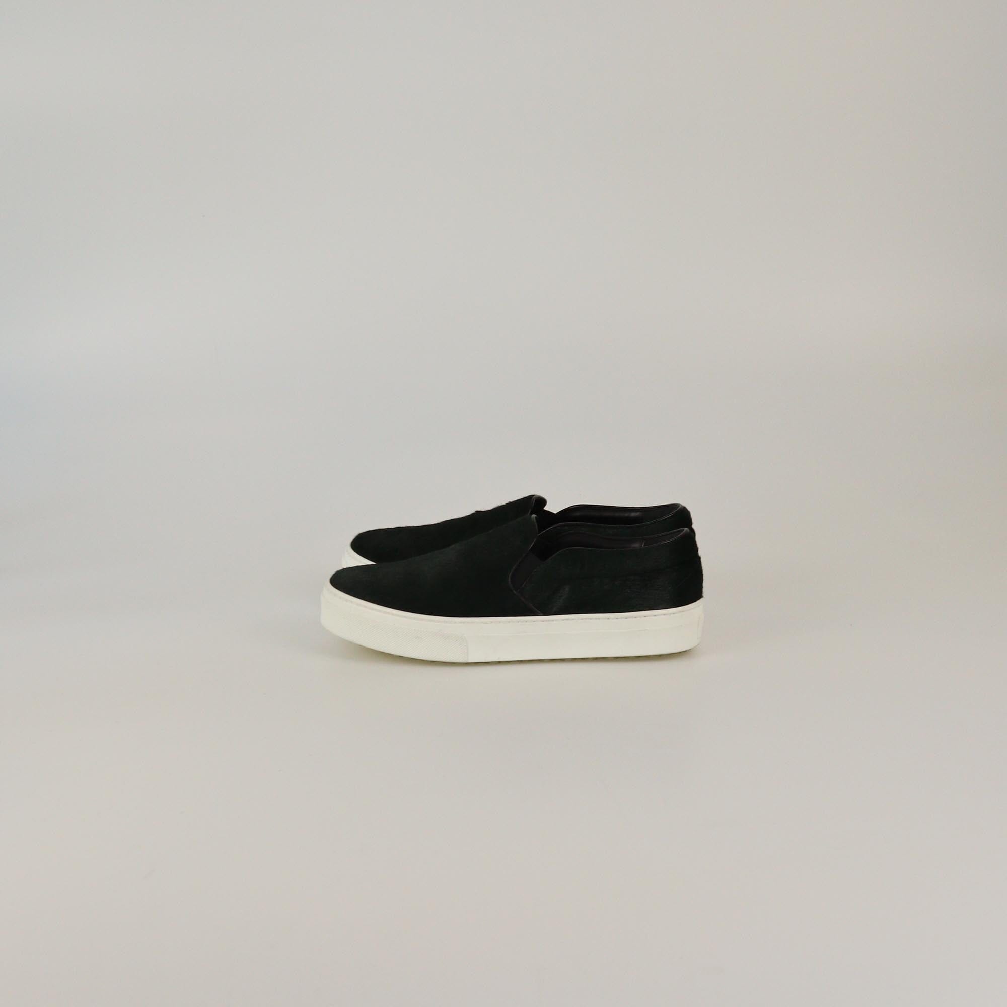 Celine Dark Green Slip On Sneakers Womens Celine 