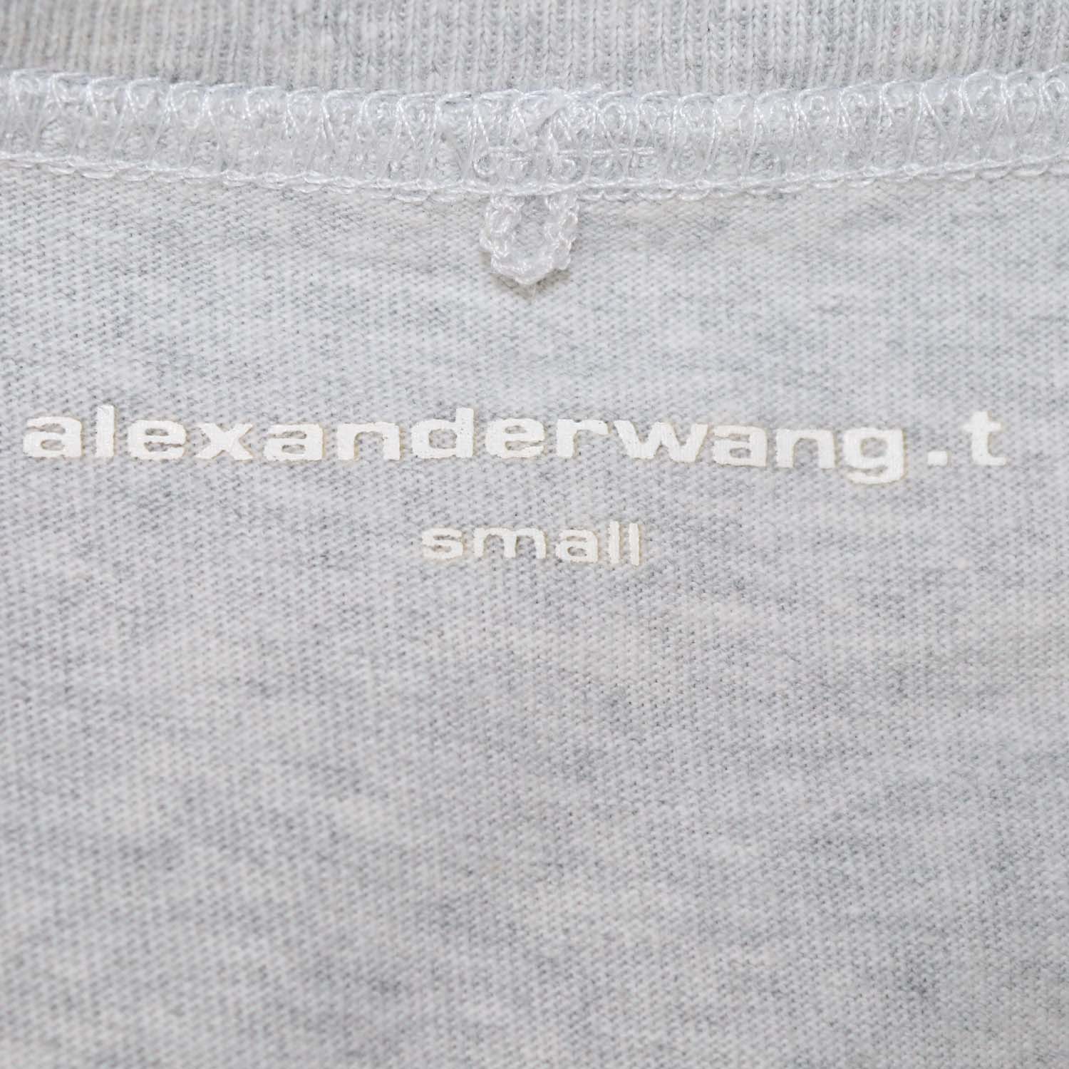 Alexander Wang.T Light Grey Cotton Crew Neck T-Shirt
