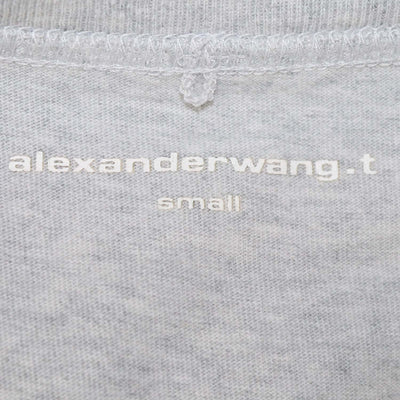 Alexander Wang.T Light Grey Cotton Crew Neck T-Shirt