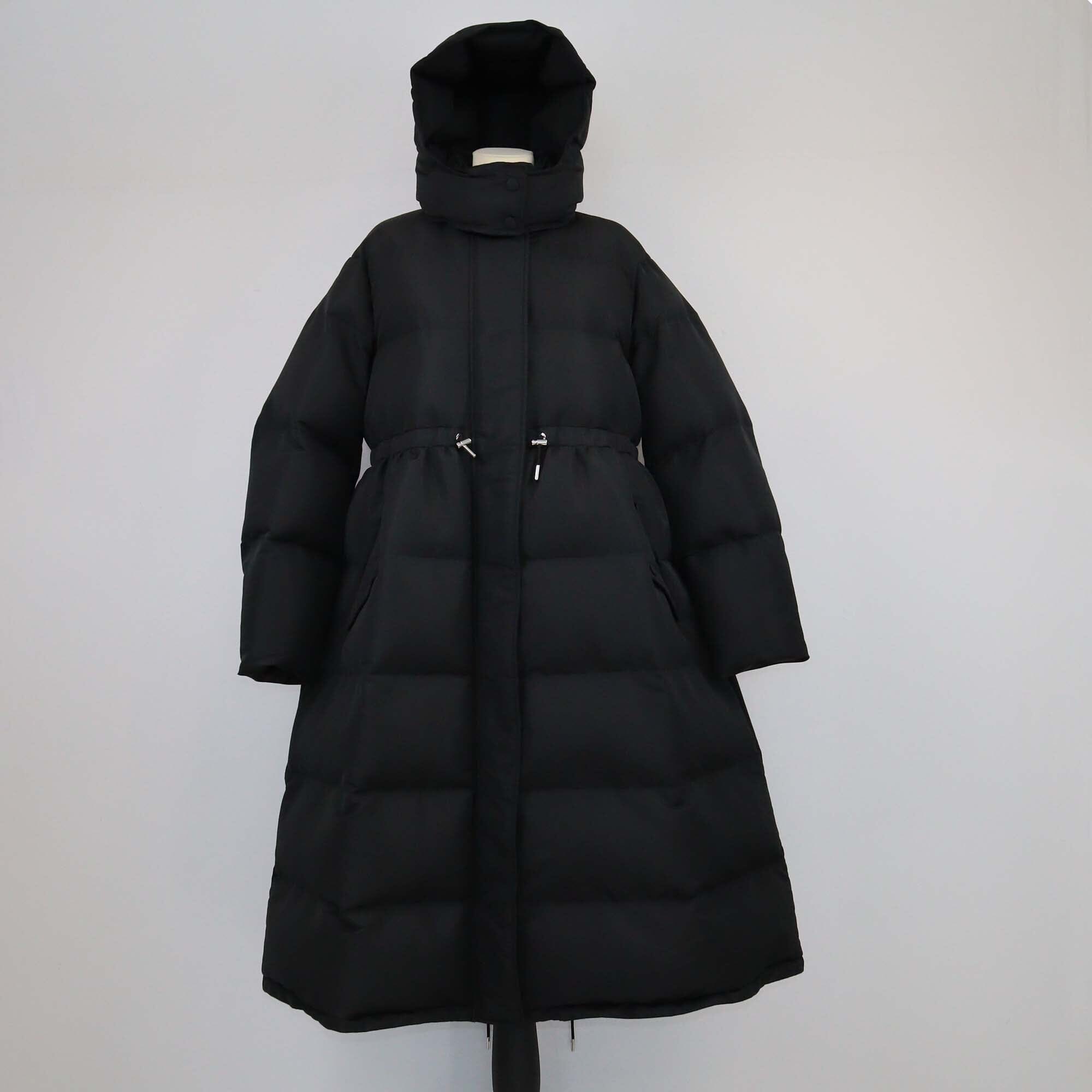 Alexander McQuee Black Oversized Hooded Puffer Coat Womens Alexander MCqueen 