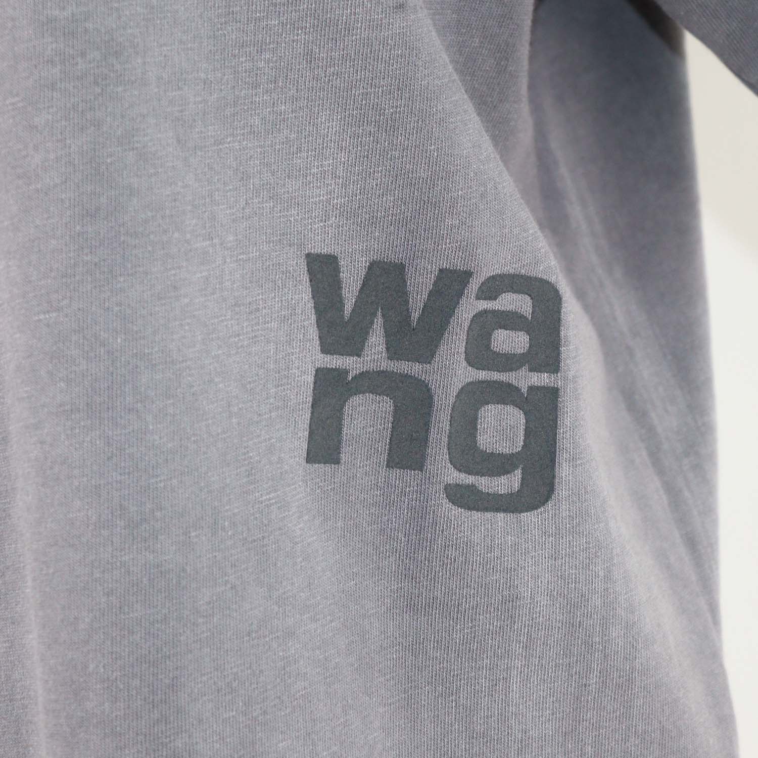 Alexander Wang.T Grey Cotton Washed Crew Neck T-Shirt
