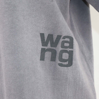 Alexander Wang.T Grey Cotton Washed Crew Neck T-Shirt