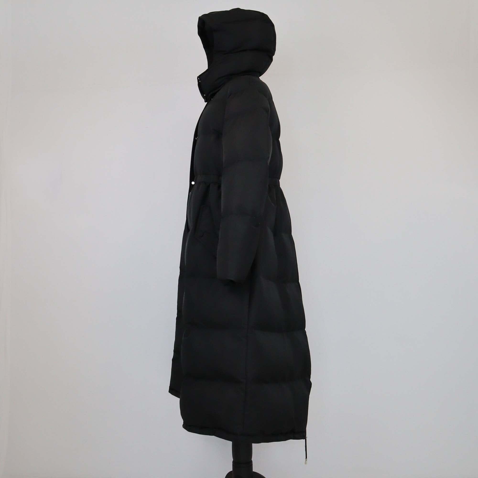 Alexander McQuee Black Oversized Hooded Puffer Coat Womens Alexander MCqueen 