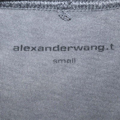 Alexander Wang.T Grey Cotton Washed Crew Neck T-Shirt