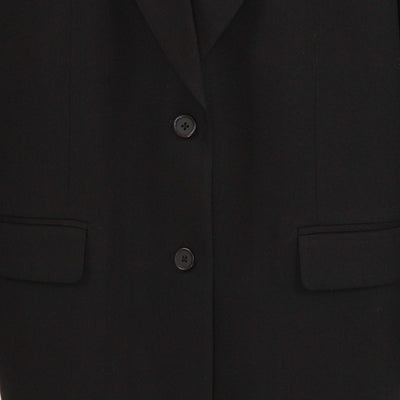 Alo Black Blend Fabric Single Breasted First Class Blazer