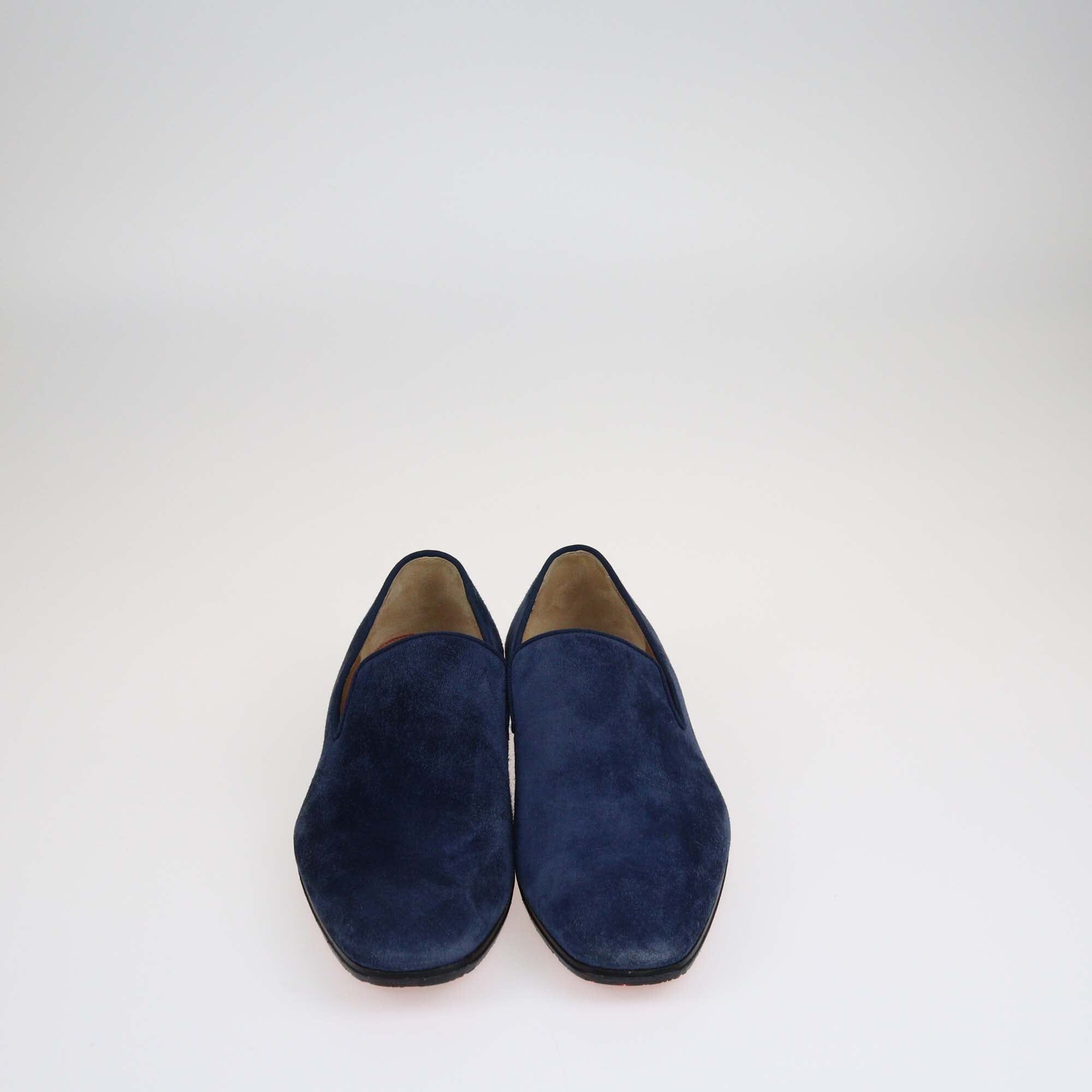 Christian Louboutin Navy Blue Dandelion Loafers