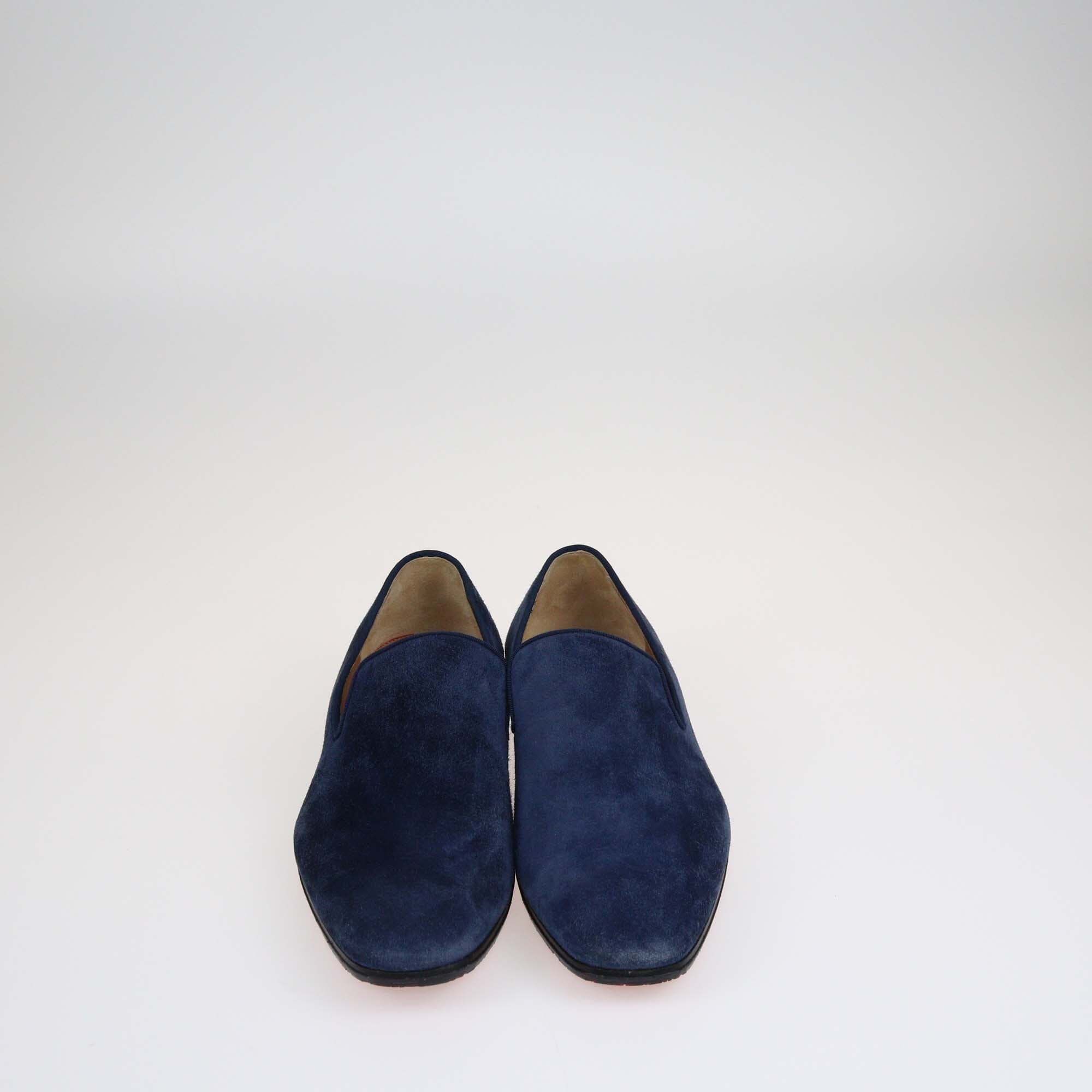 Christian Louboutin Navy Blue Dandelion Loafers Shoes Christian Louboutin 