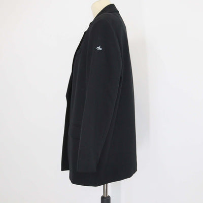 Alo Black Blend Fabric Single Breasted First Class Blazer