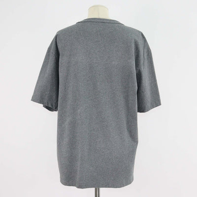 Alexander Wang.T Grey Glitter Cotton Puff Logo Crew Neck T-Shirt