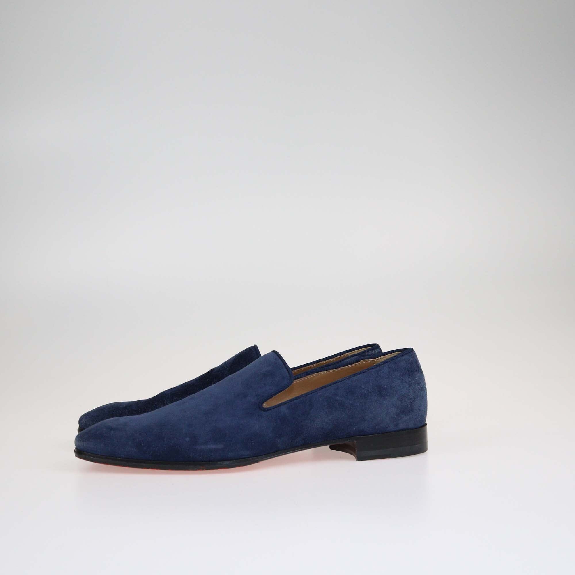 Christian Louboutin Navy Blue Dandelion Loafers Shoes Christian Louboutin 