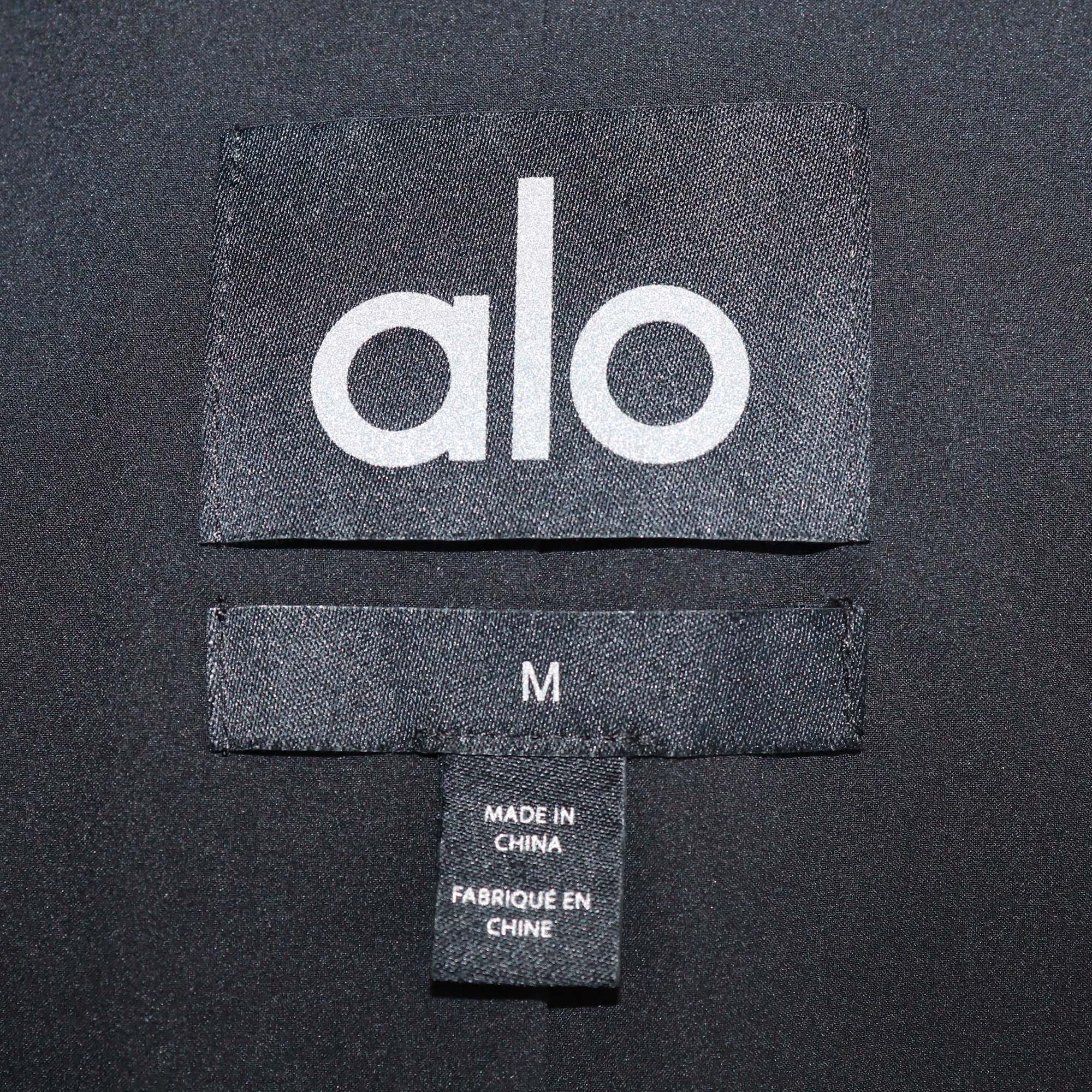 Alo Black Blend Fabric Single Breasted First Class Blazer
