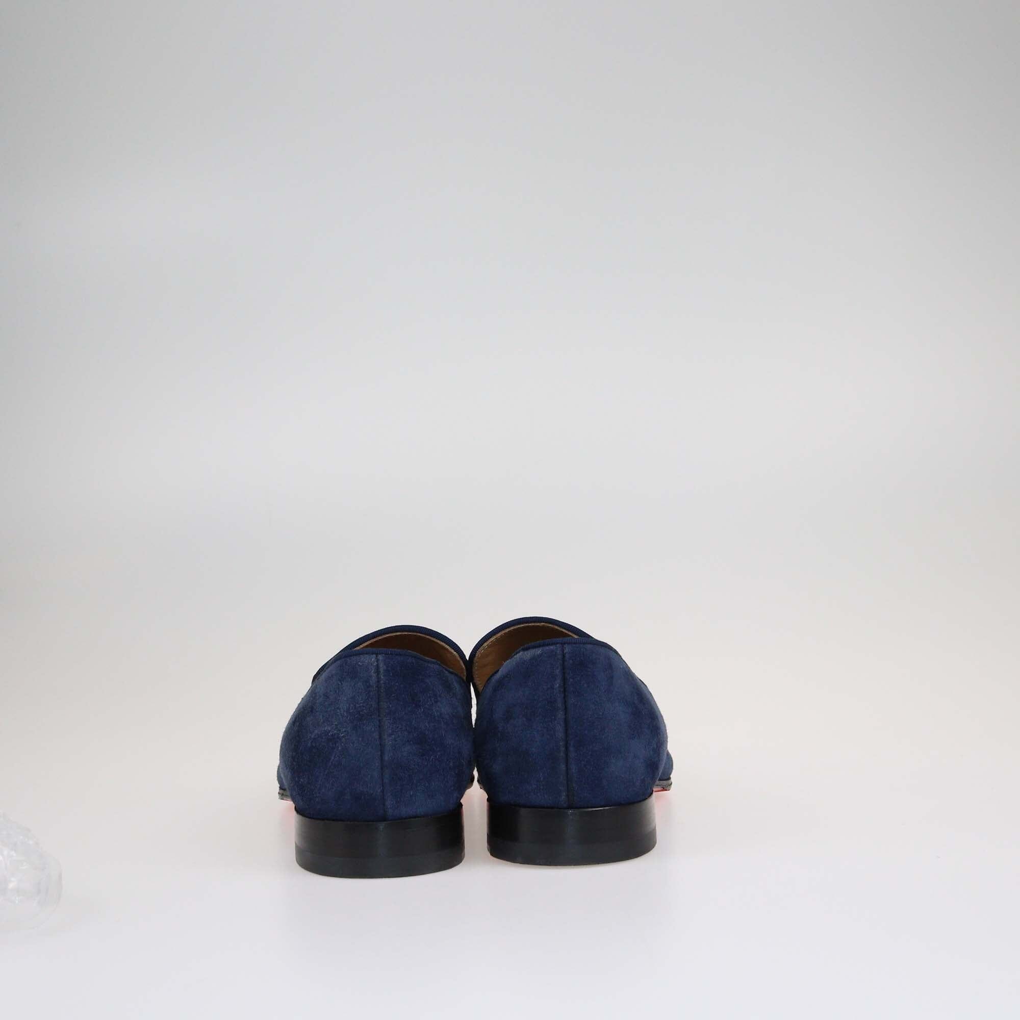 Christian Louboutin Navy Blue Dandelion Loafers Shoes Christian Louboutin 