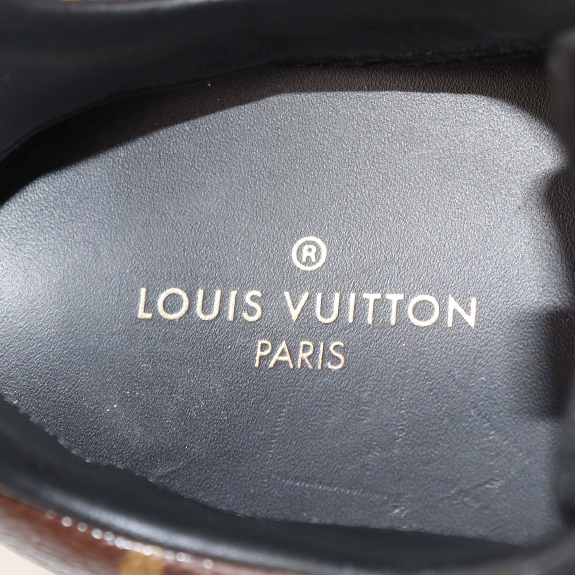 Louis Vuitton Black Monogram Run Away Sneakers Womens Louis Vuitton 
