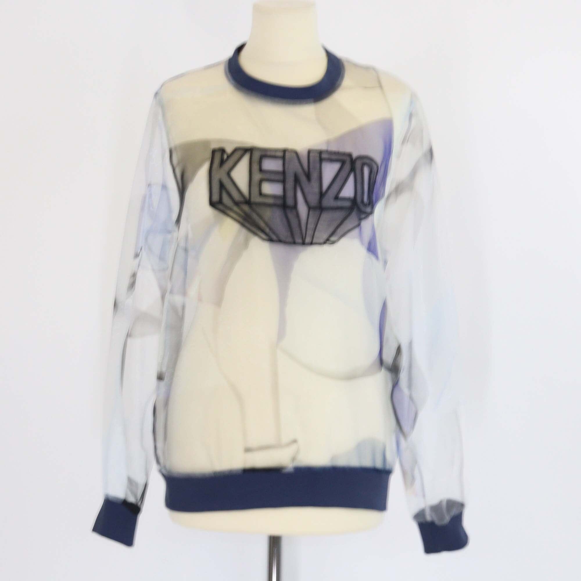Kenzo Sheer Embroidered Organza Sweatshirt Womens Kenzo 