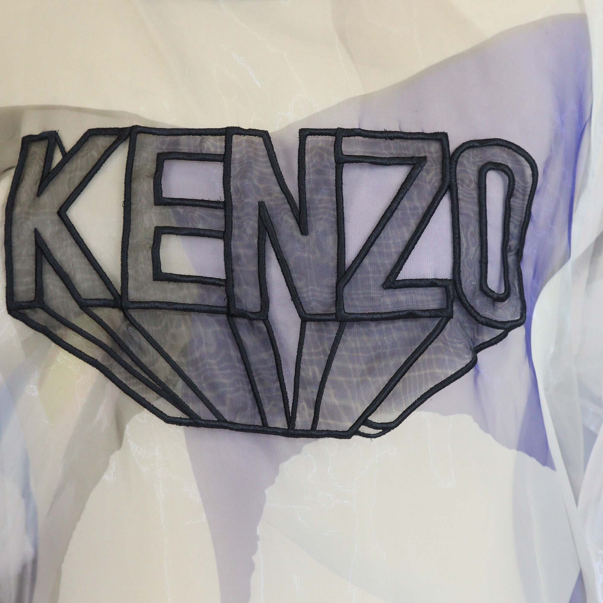 Kenzo Sheer Embroidered Organza Sweatshirt Womens Kenzo 
