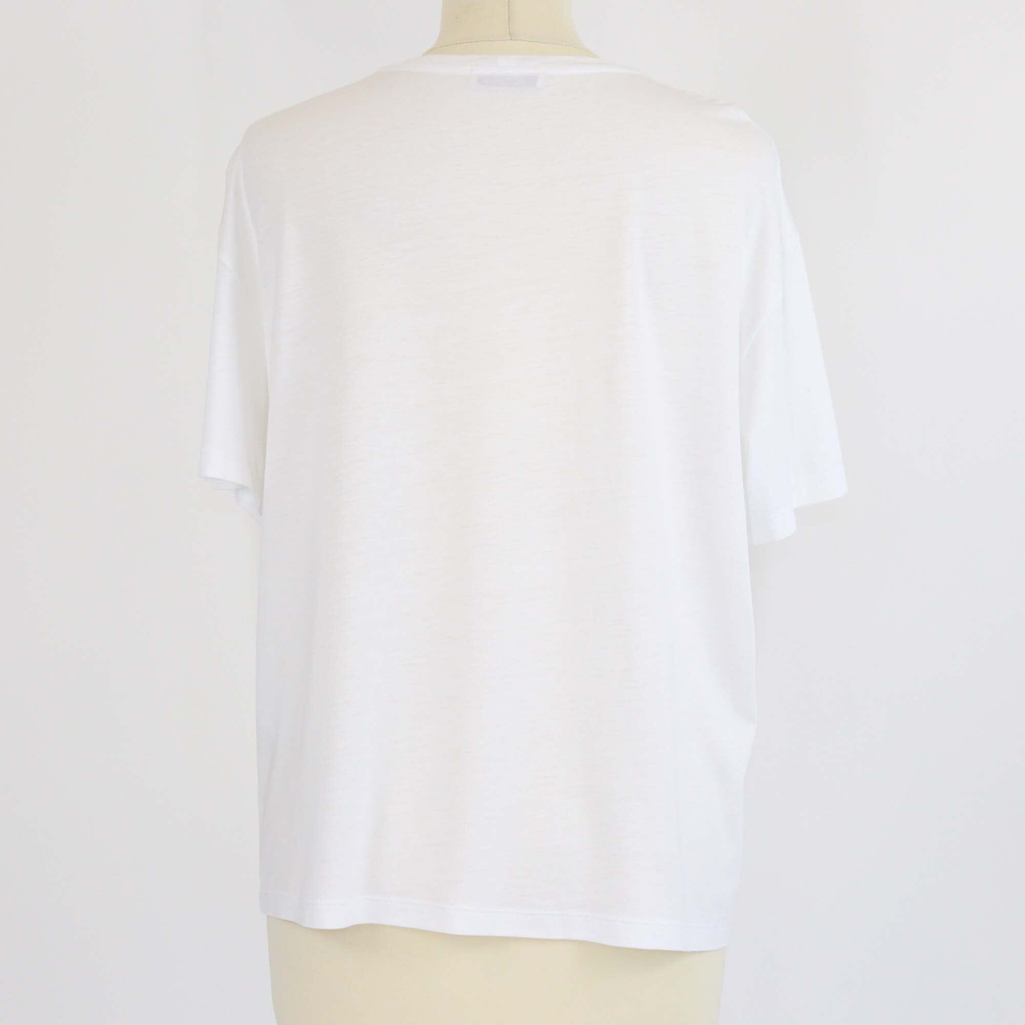 Toteme White Crew Neck T-Shirt Womens Toteme 
