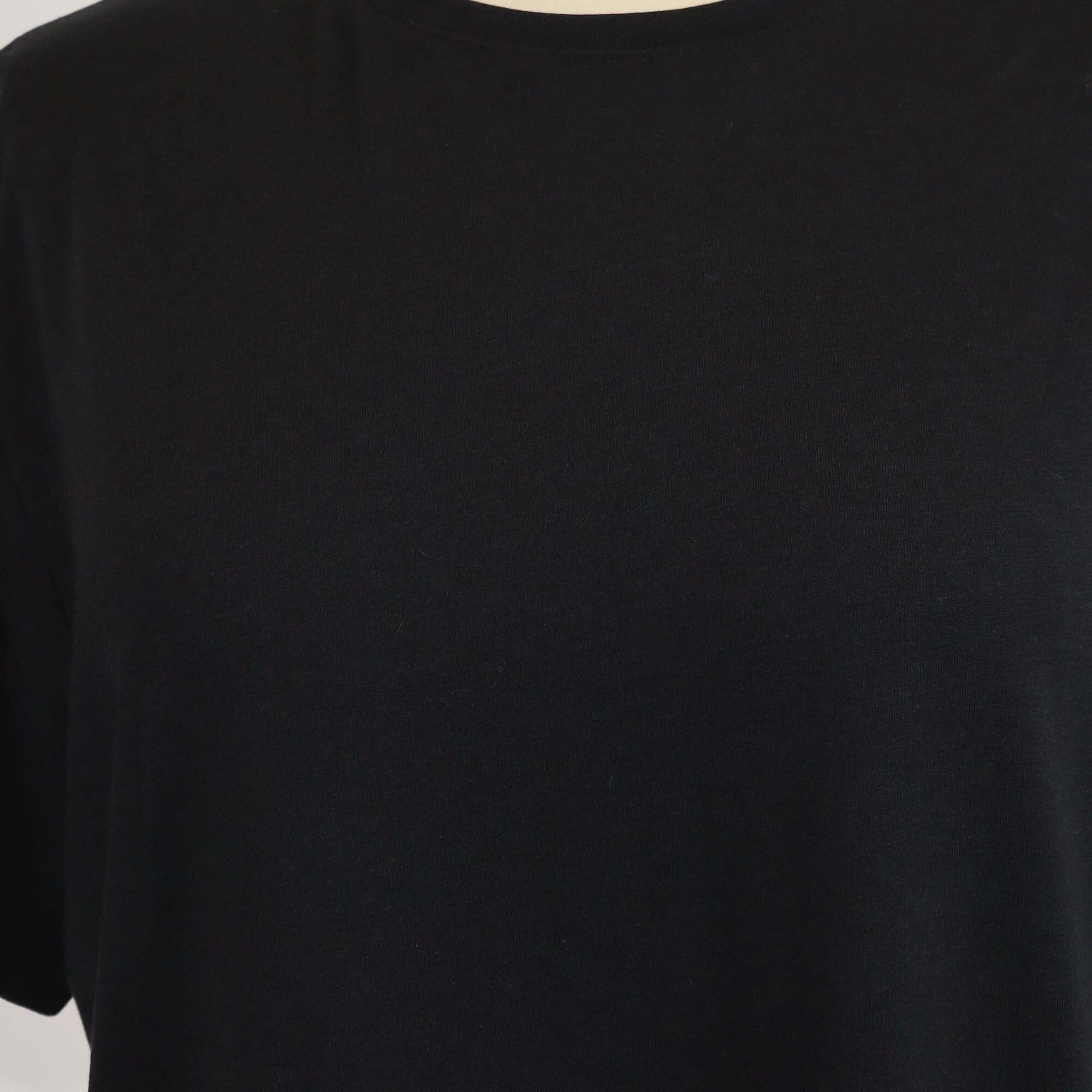 Toteme Black Crew Neck T-Shirt Womens Toteme 