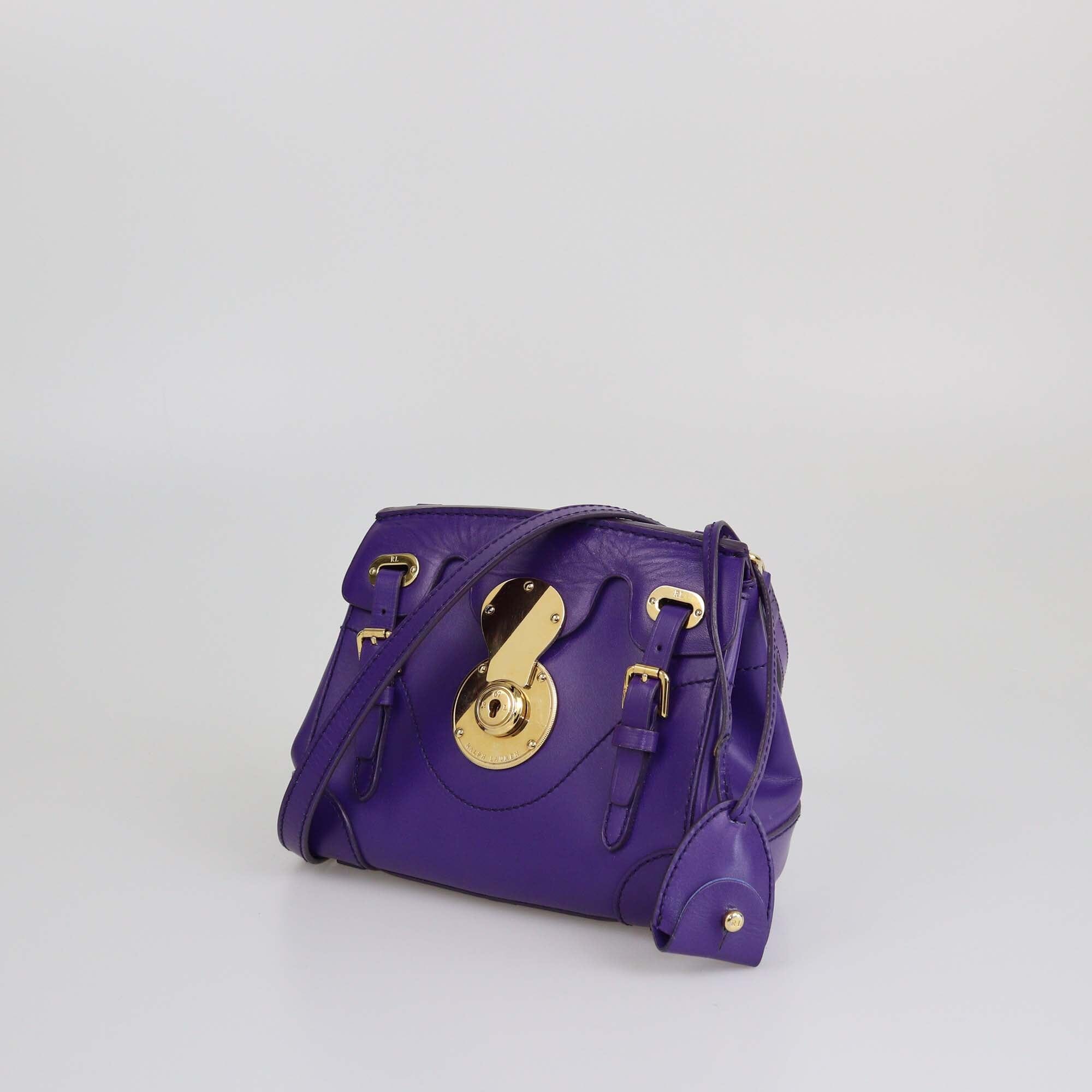 Ralph Lauren Purple Ricky Crossbody Bag Womens Ralph Lauren 