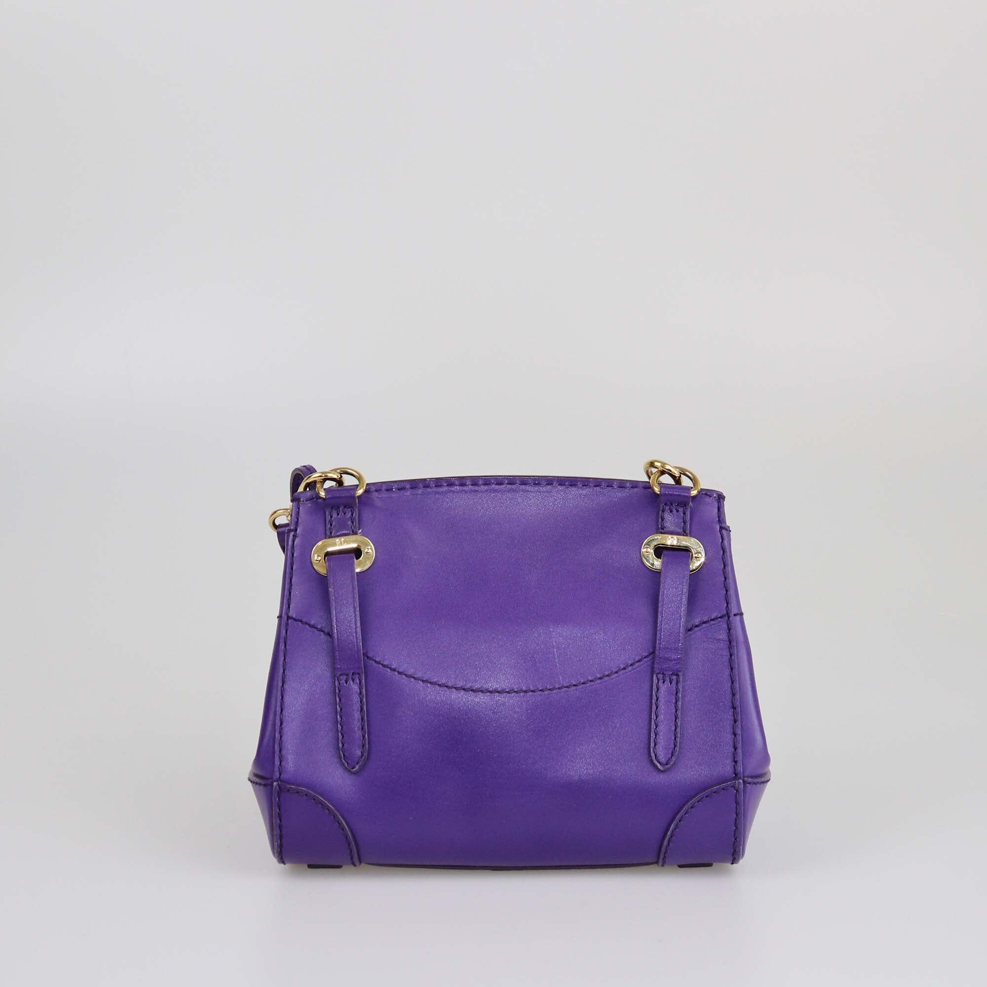 Ralph Lauren Purple Ricky Crossbody Bag Womens Ralph Lauren 