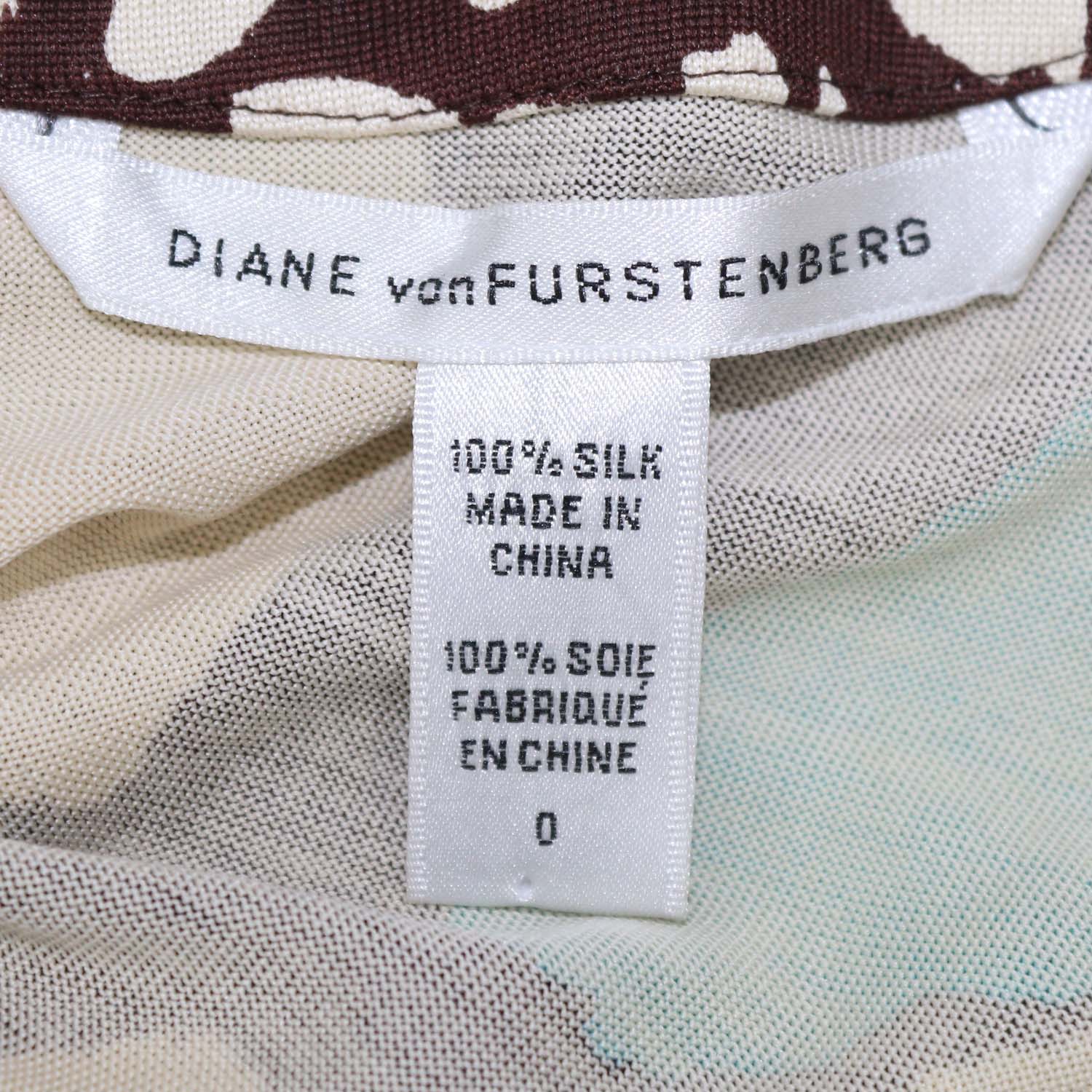 Diane Von Furstenberg Multicolor Silk Printed Stella Dress