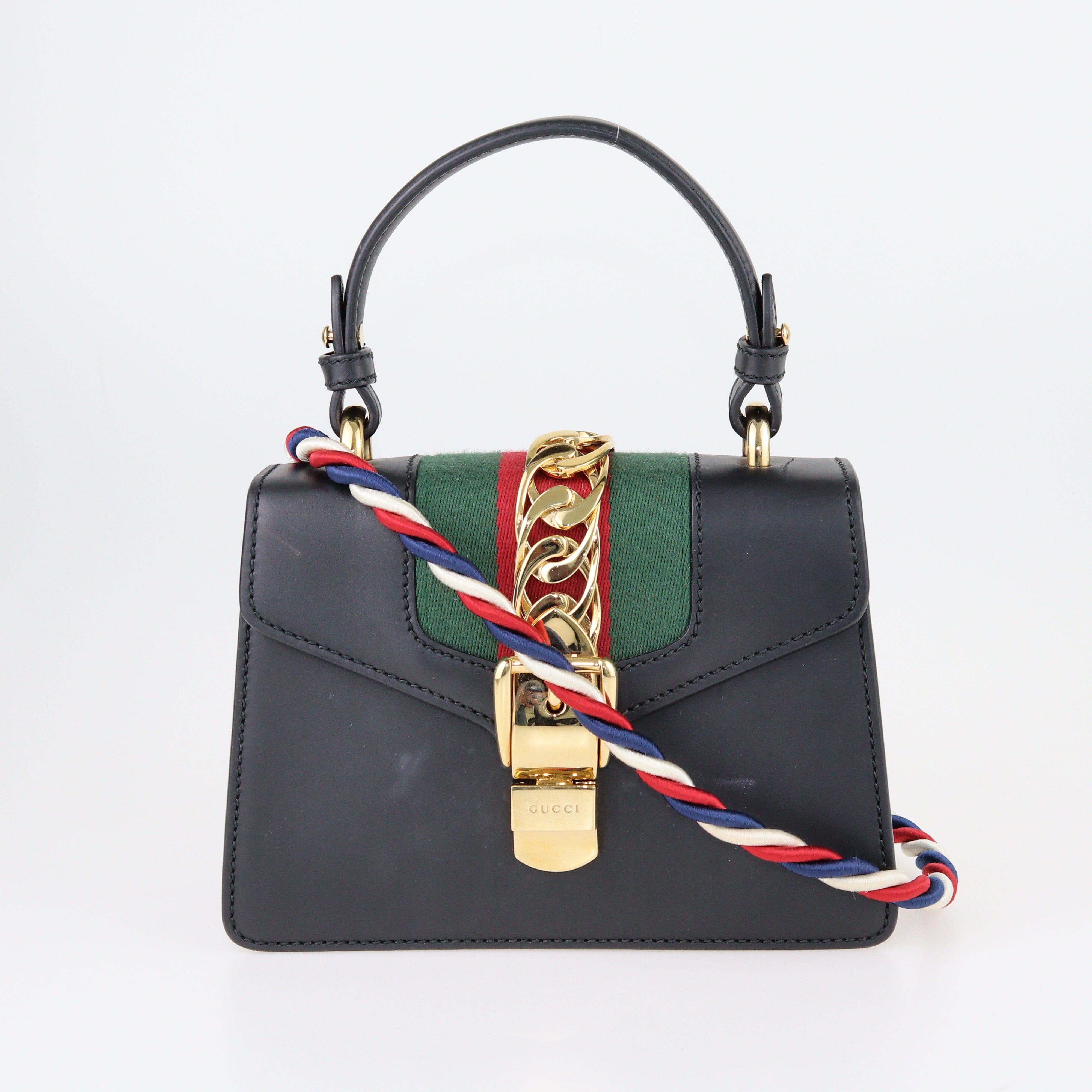 Black Mini Sylvie Chain Crossbody Bag