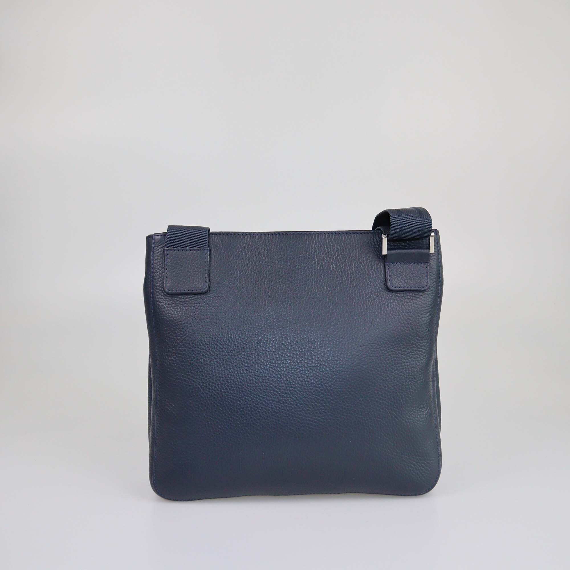 Montblanc Navy Blue Messenger Bag Mens Montblanc 