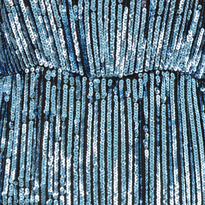 Rixo Metallic Viscose Sequins Midi Dress