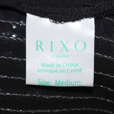 Rixo Metallic Viscose Sequins Midi Dress