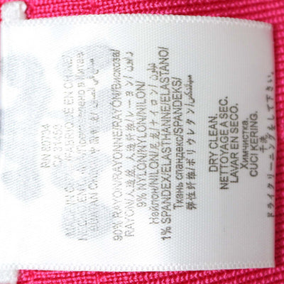 Herve Leger Bright Pink Blend Rayon Knit Bandage One Shoulder Sydney Mini Dress