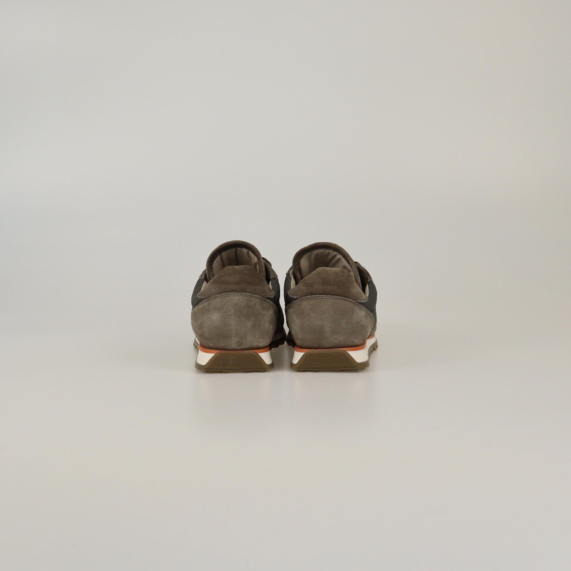 Brunello Cucinelli Beige/Grey Beaded Low Top Sneakers Womens Brunello Cucinelli 