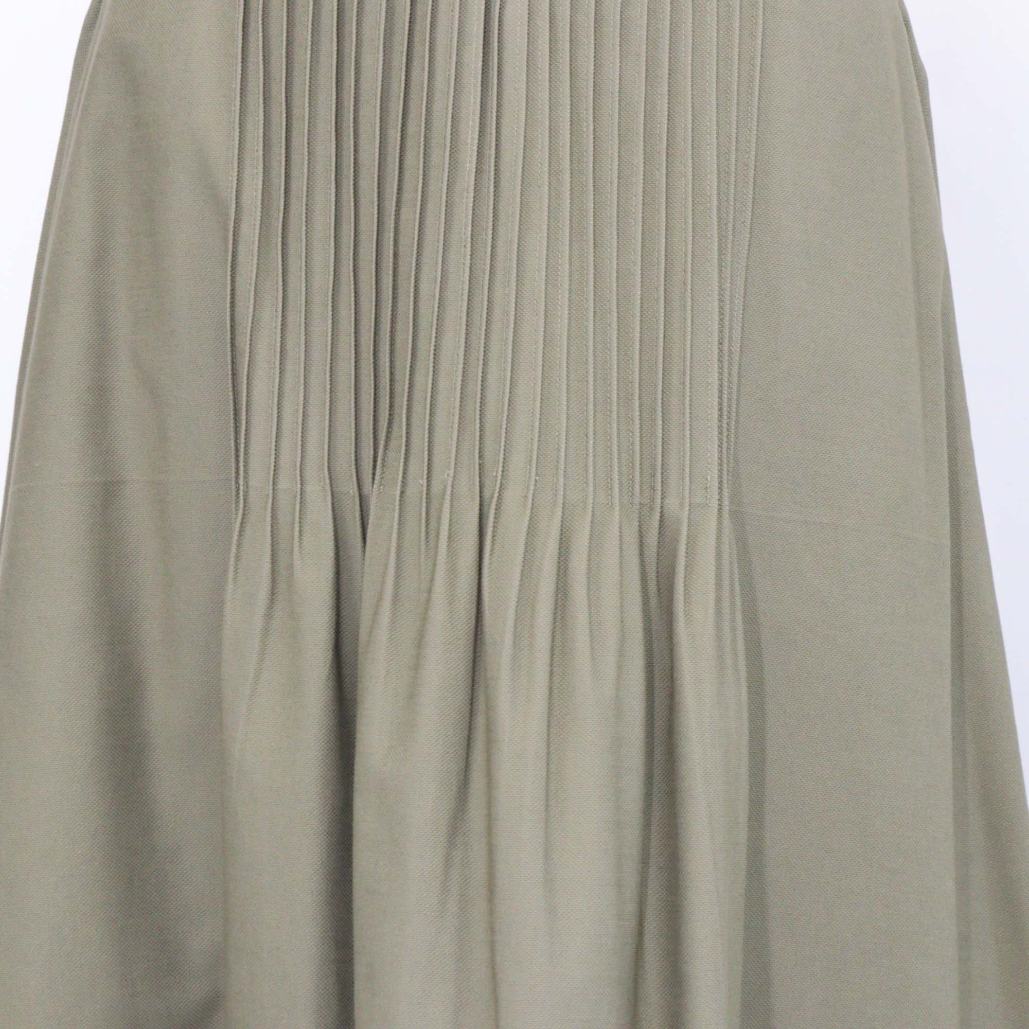 Anna + Maria Olive Drab Cotton Pura Skirt