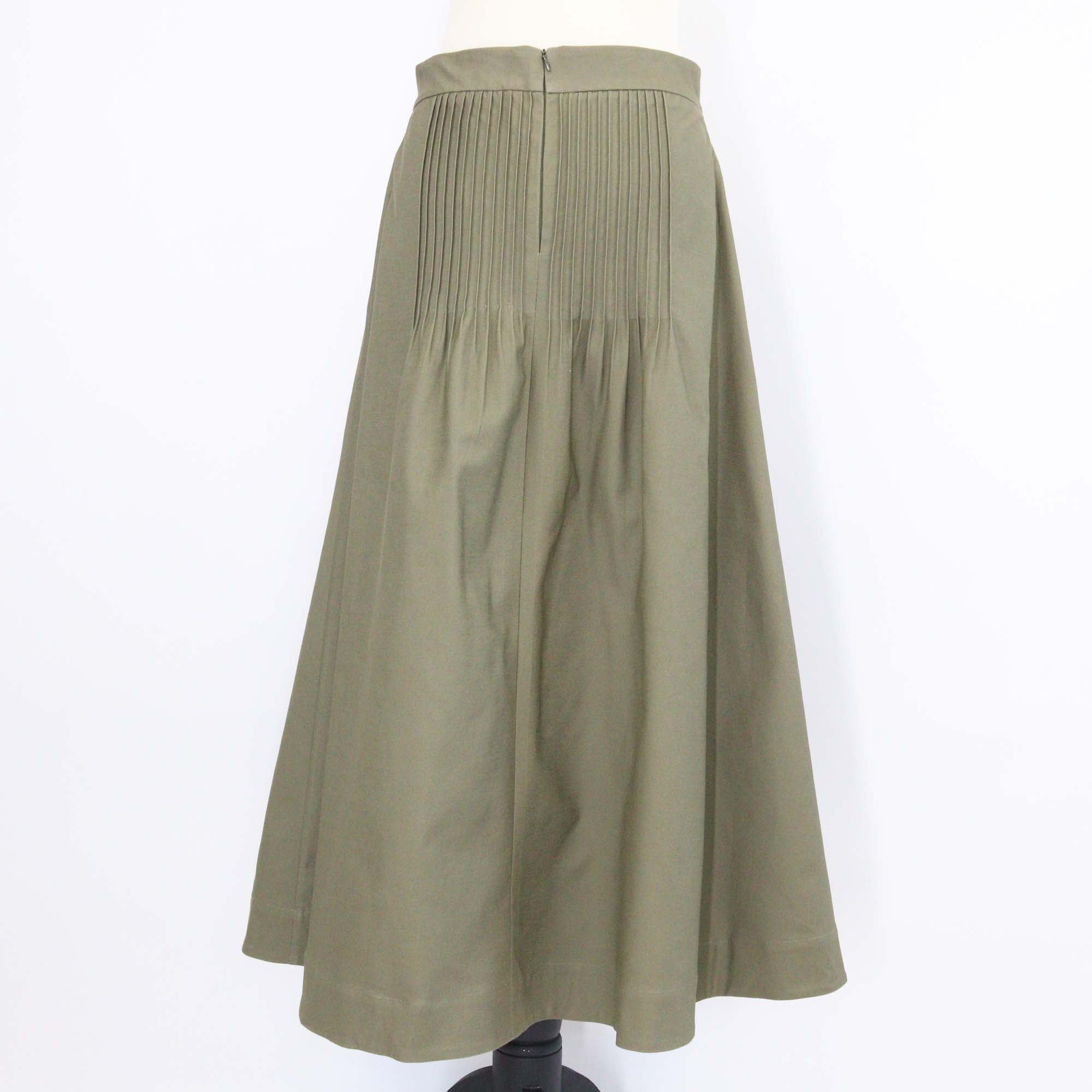 Anna + Maria Olive Drab Cotton Pura Skirt