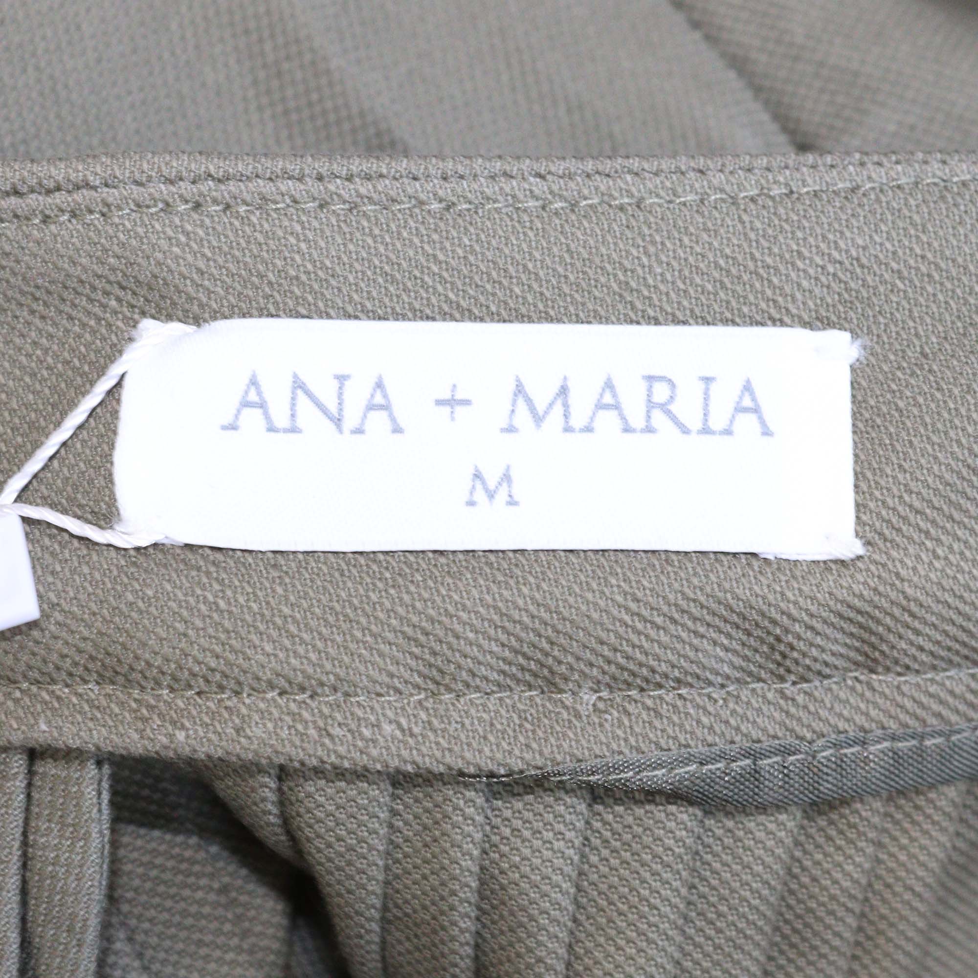 Anna + Maria Olive Drab Cotton Pura Skirt