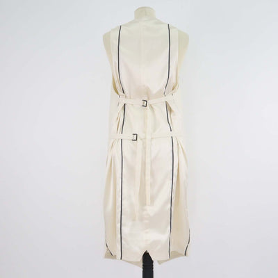 Ann Demeulemeester Cream Blend Wool and Silk Vest Dress