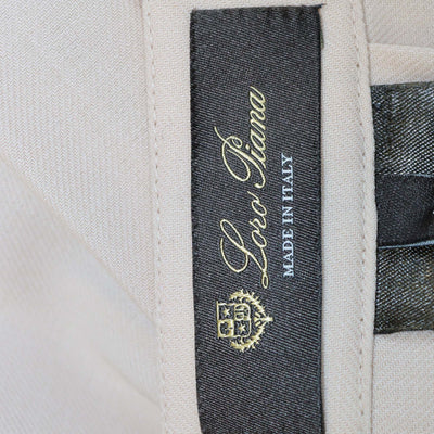 Loro Piana Beige Virgin Wool Romy Pleated Maxi Skirt